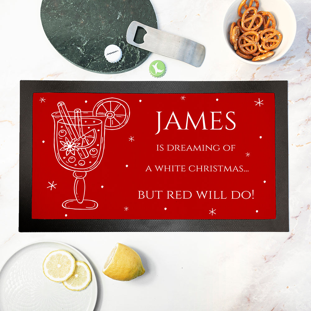 Personalised Wine Pun Bar Mat: 1 - Barware By Gift Moments