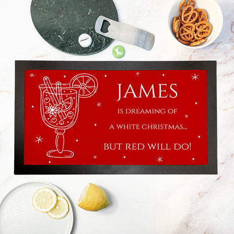 Personalised Wine Pun Bar Mat: 1 - Barware By Gift Moments