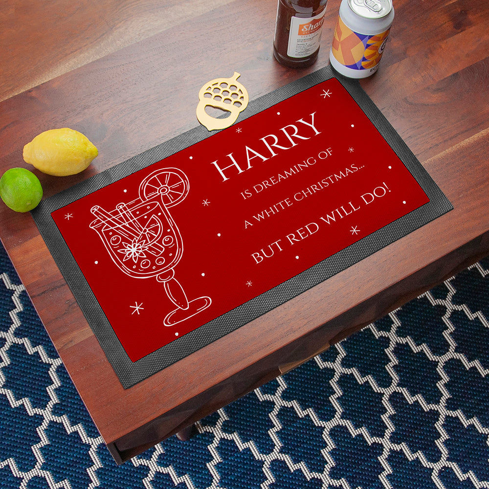 Personalised Wine Pun Bar Mat: 3 - Barware By Gift Moments
