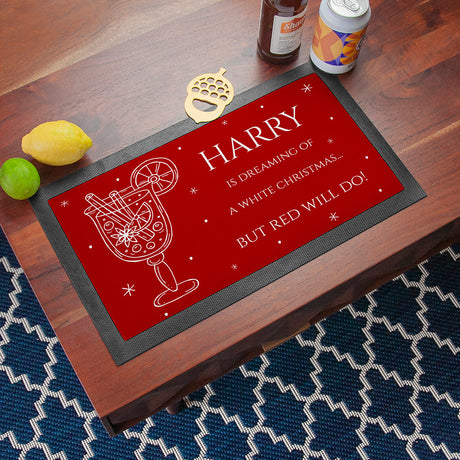 Personalised Wine Pun Bar Mat: 3 - Barware By Gift Moments