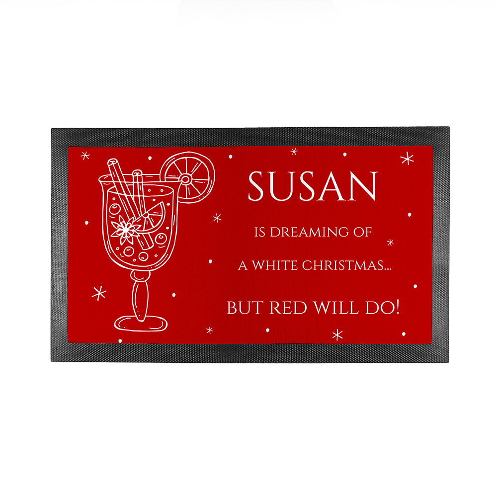 Personalised Wine Pun Bar Mat: 4 - Barware By Gift Moments