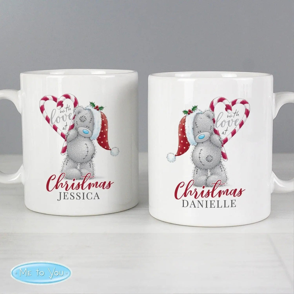 Personalised Me To You ’With Love At Christmas’ Couples Mug Set: 2 - Mugs