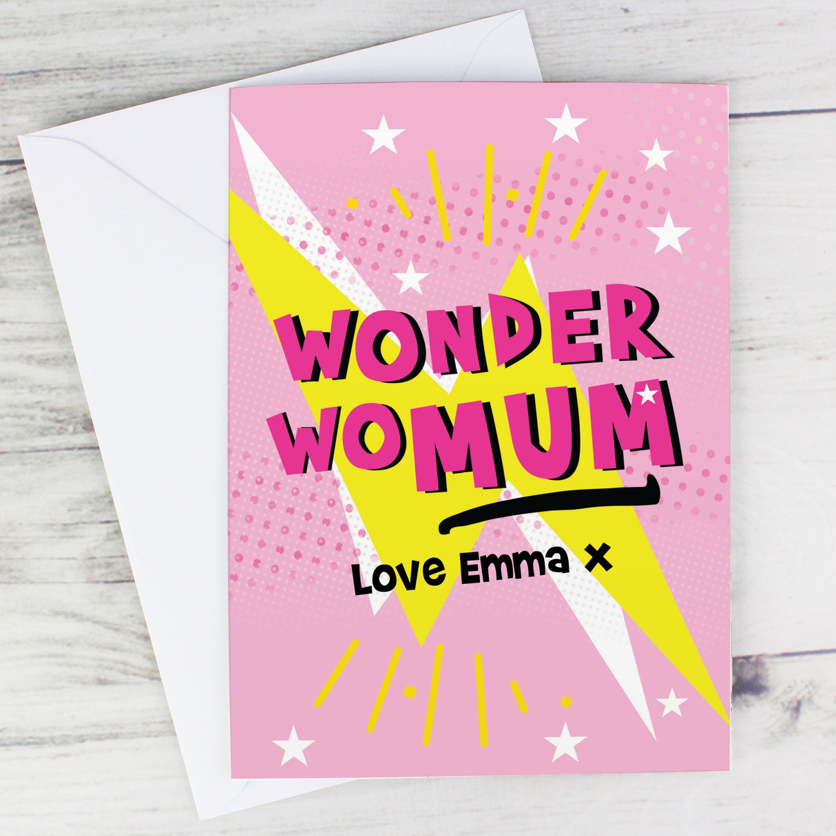 Personalised Wonder WoMum Card: 1 - Greeting Cards By Gift Moments