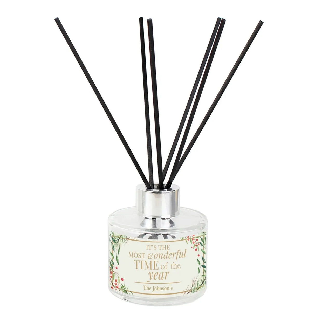 Personalised ’Wonderful Time of The Year’ Christmas Reed Diffuser - Shop Reed Diffusers At Gift Moments - 5