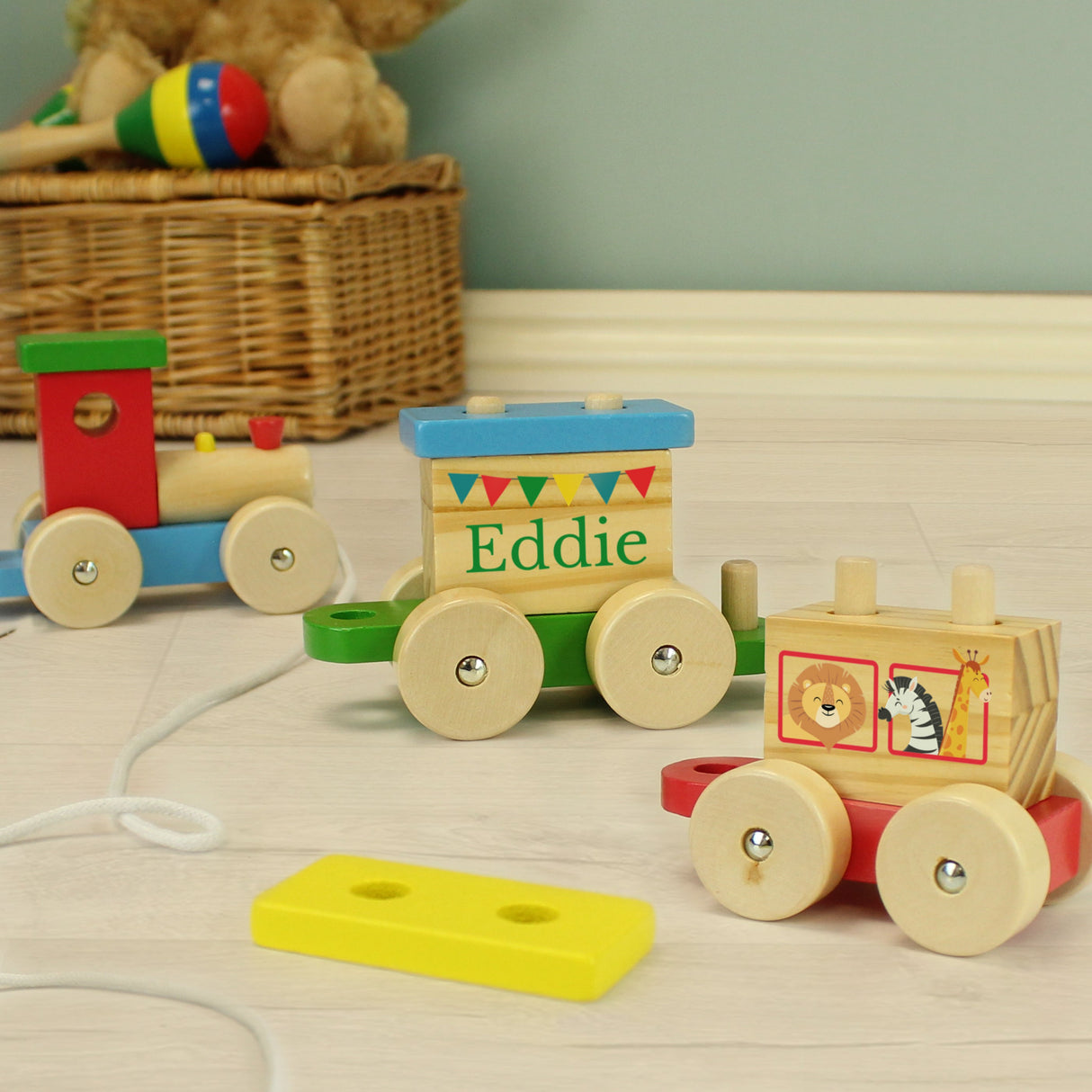Personalised Wooden Circus Toy Train: 6 - Toys By Gift Moments