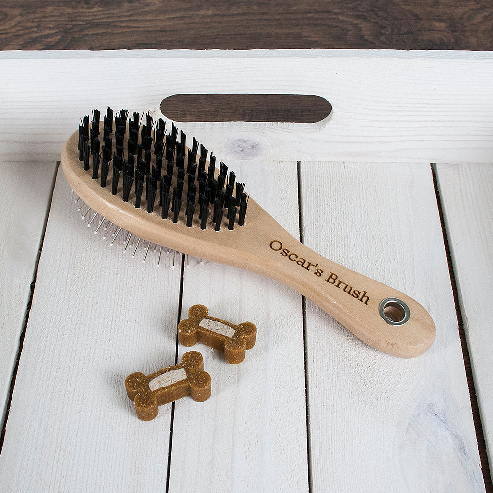 Personalised Wooden Dog Brush: 1 - Pet Products By Gift Moments