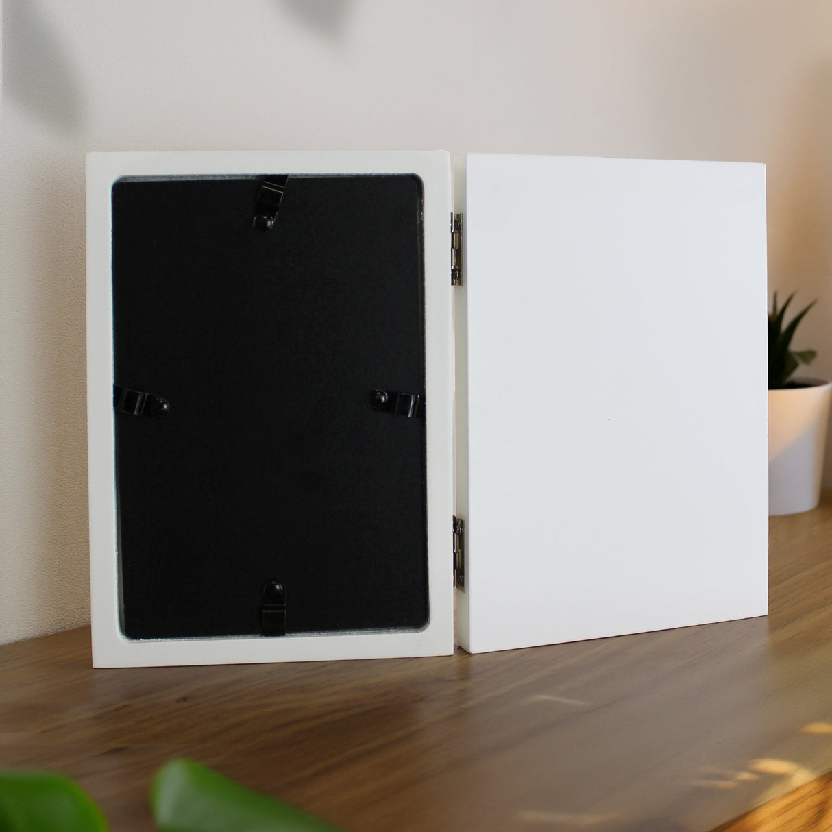 Personalised Wooden Hinged 6x4 Photo Frame: 6 - Photo Frames By Gift Moments