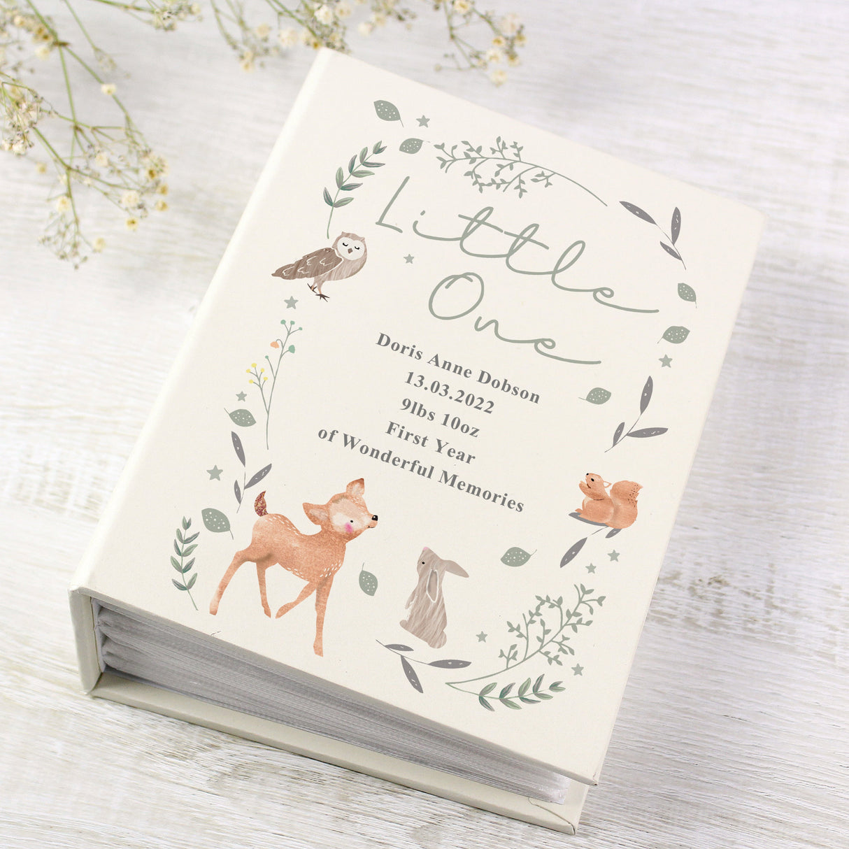 Personalised Woodland Animals 6x4 Photo Album with Sleeves: 3 - Photo Albums By Gift Moments