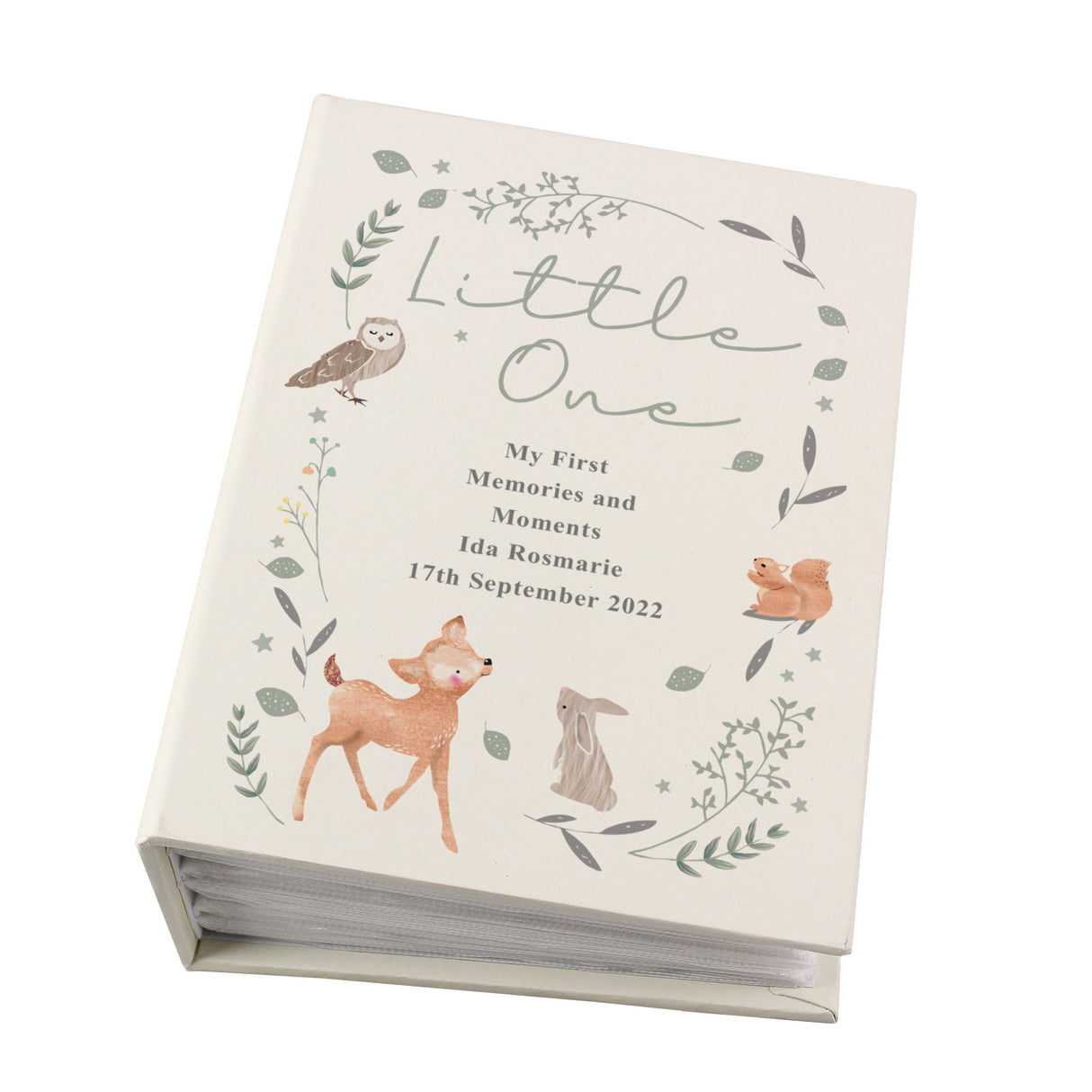 Personalised Woodland Animals 6x4 Photo Album with Sleeves: 6 - Photo Albums By Gift Moments