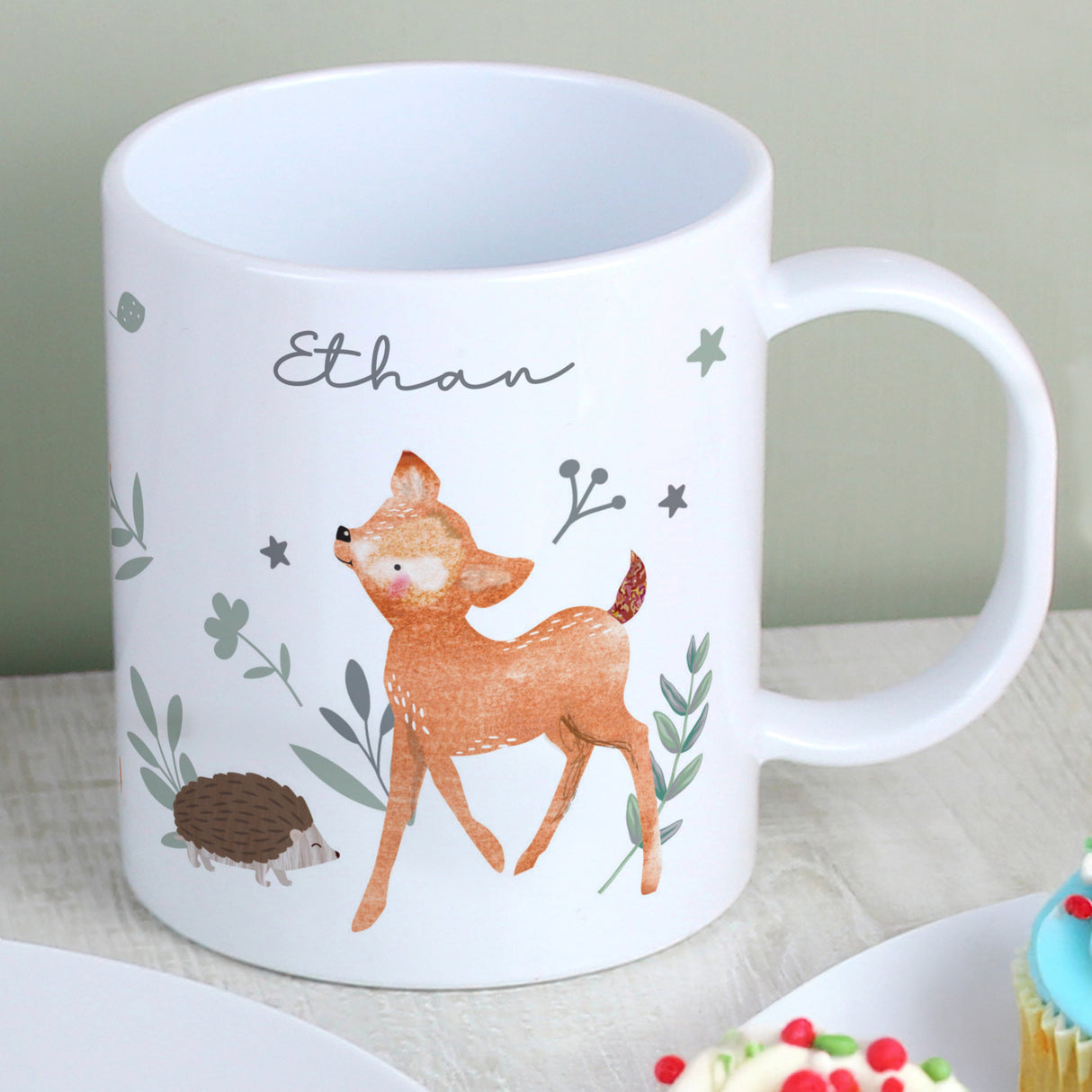 Personalised Woodland Animals Mug: 2 - Mugs By Gift Moments