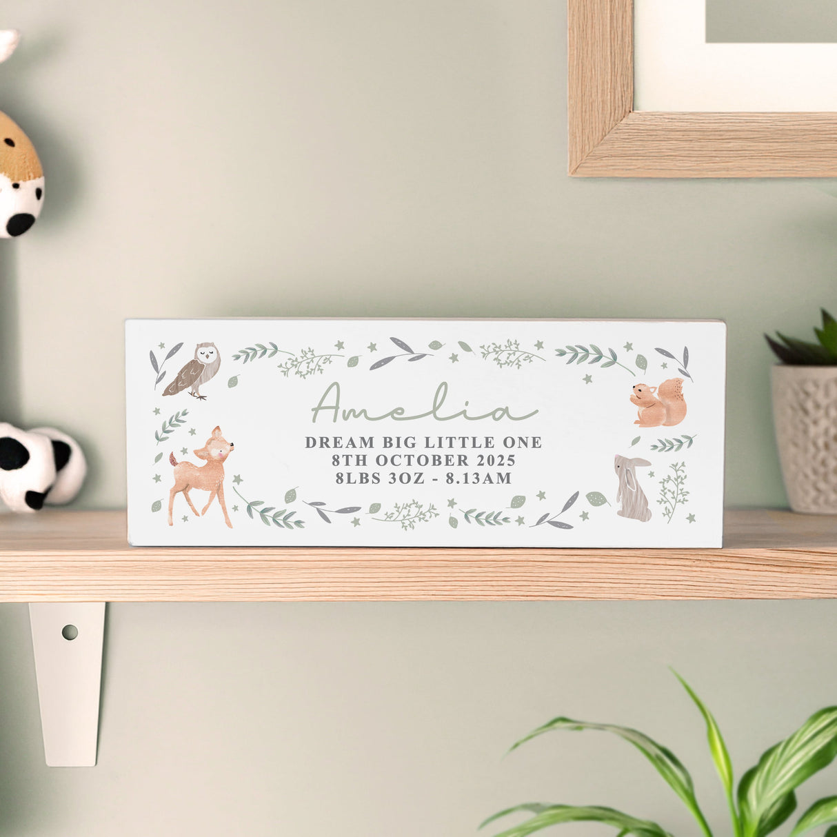 Personalised Woodland Animals Wooden Ornament - Shop Ornaments At Gift Moments - 1