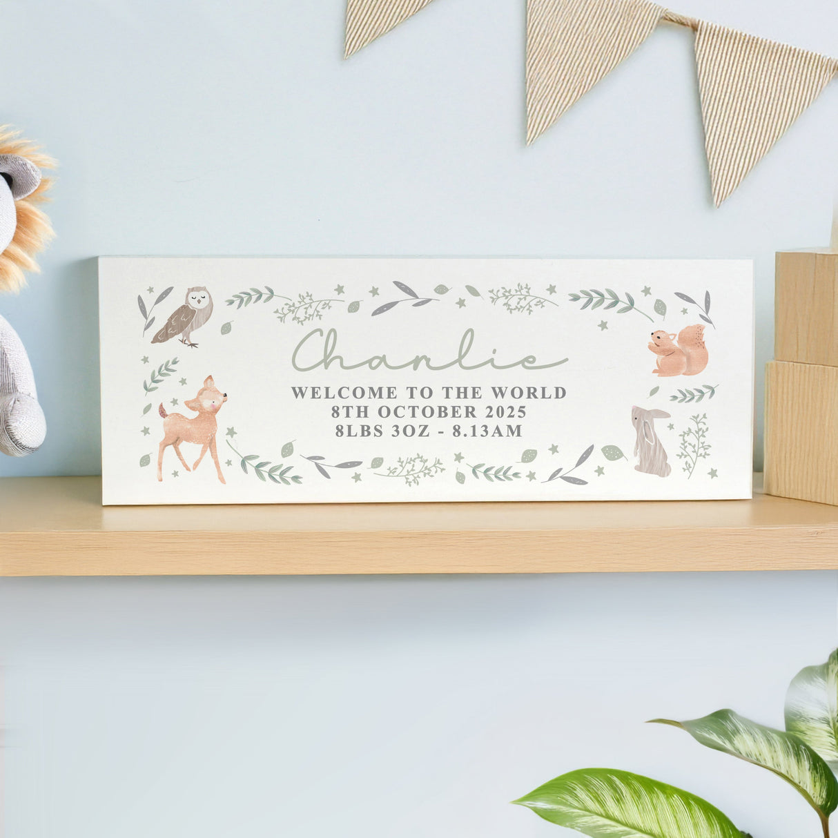 Personalised Woodland Animals Wooden Ornament - Shop Ornaments At Gift Moments - 2