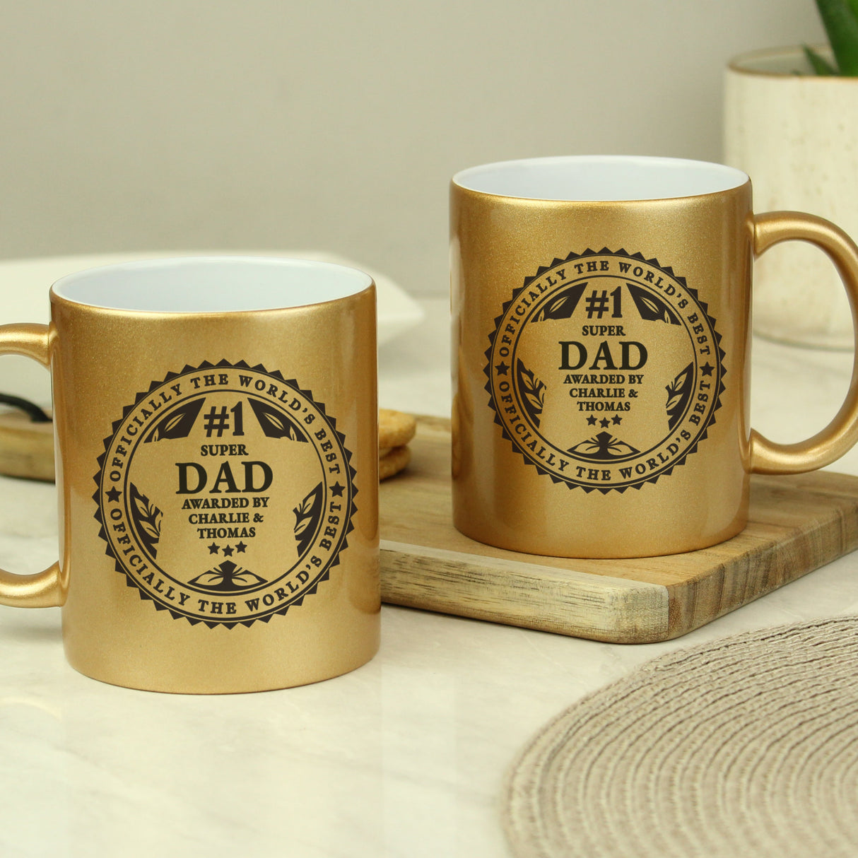 Personalised Worlds Best Gold Mug: 8 - Mugs By Gift Moments