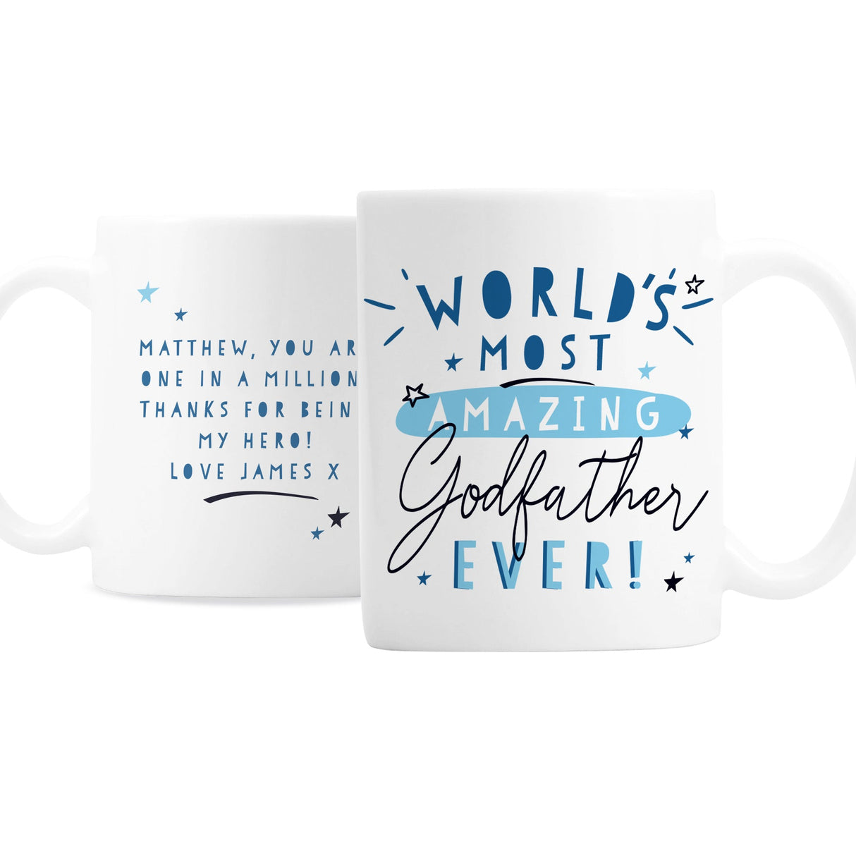 Personalised World’s Most Amazing Godfather Mug: 4 - Mugs By Gift Moments