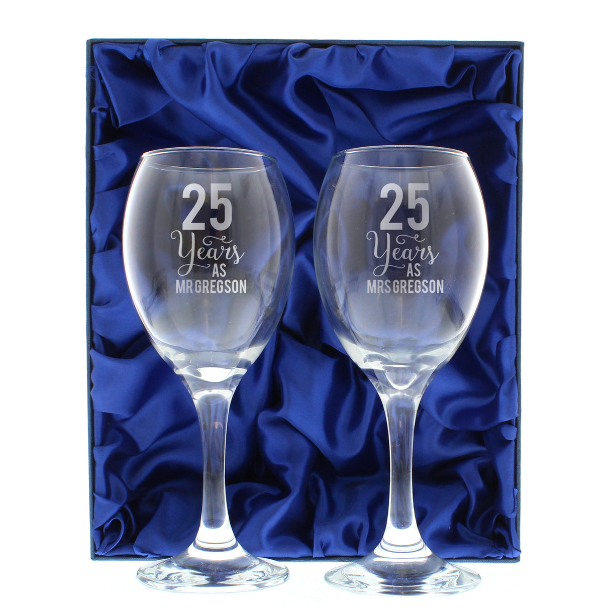 Personalised Years As... Wine Glass Set: 2 - Wine Glasses By Gift Moments
