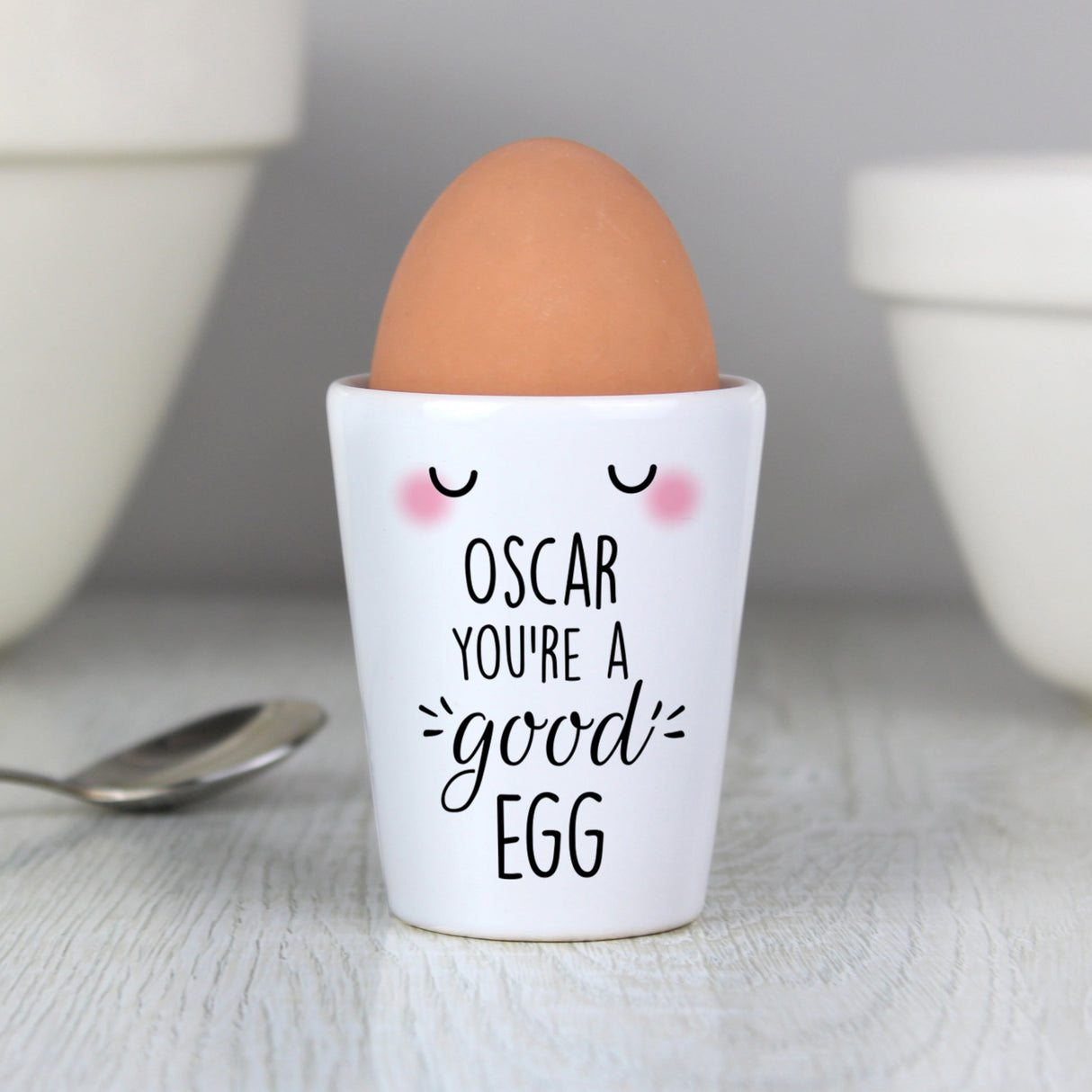 Personalised You’re A Good Egg Cup: 1 - Egg Cups By Gift Moments