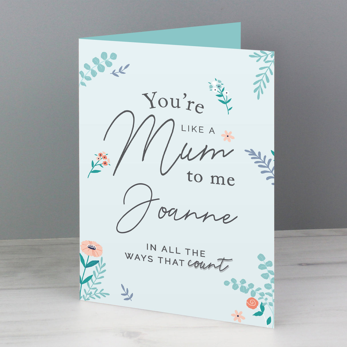 Personalised You’re Like A Mum To Me Card: 4 - Greeting Cards By Gift Moments