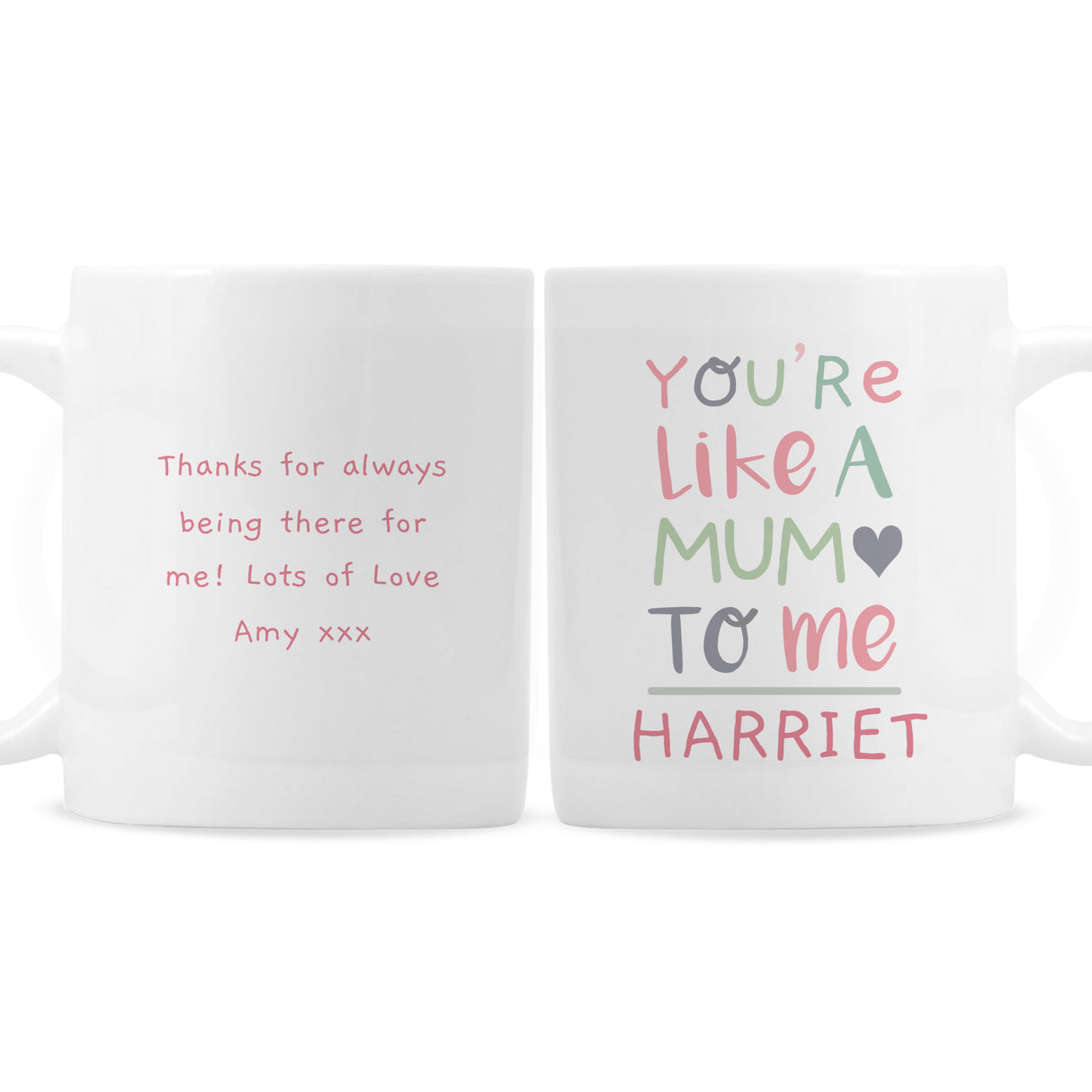 Personalised ’You’re Like a Mum to Me’ Mug: 3 - Mugs By Gift Moments