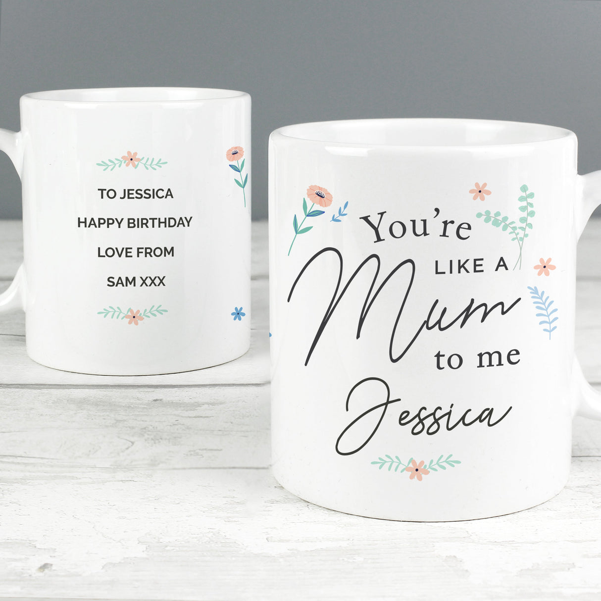 Personalised You’re Like A Mum To Me Mug: 1 - Mugs By Gift Moments