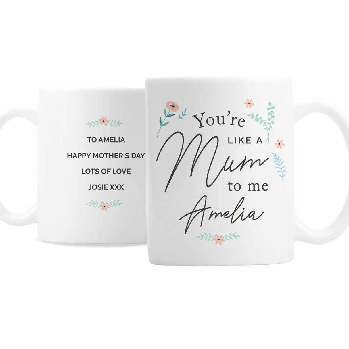 Personalised You’re Like A Mum To Me Mug: 3 - Mugs By Gift Moments