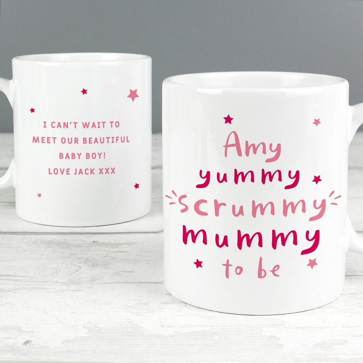 Personalised Yummy Scrummy Mummy To Be Mug: 3 - Mugs By Gift Moments