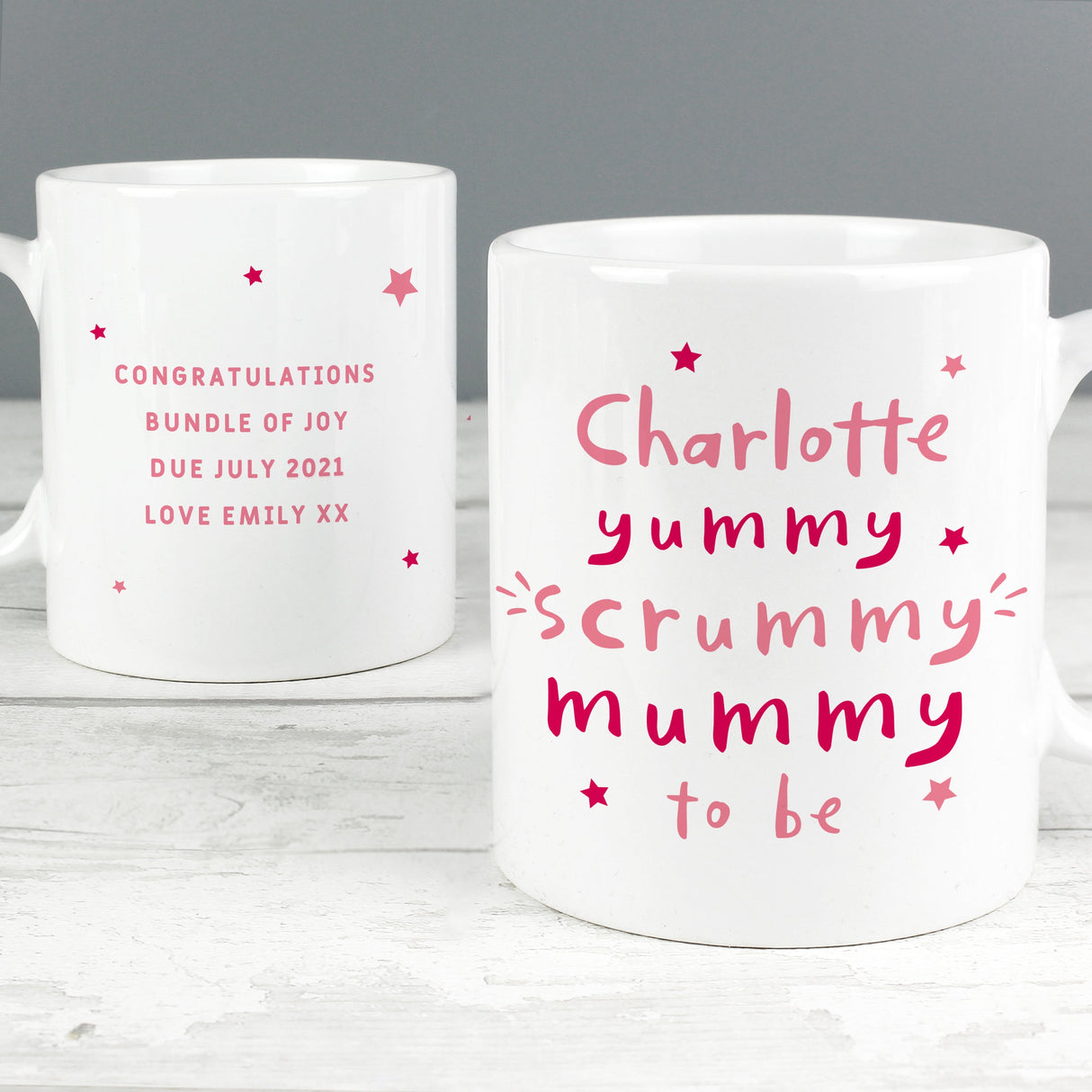 Personalised Yummy Scrummy Mummy To Be Mug: 5 - Mugs By Gift Moments