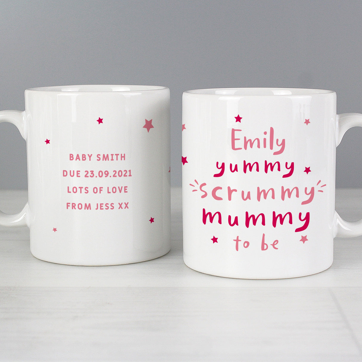 Personalised Yummy Scrummy Mummy To Be Mug: 2 - Mugs By Gift Moments