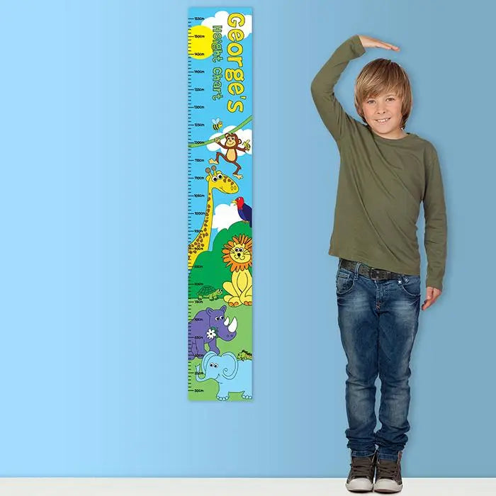 Personalised Zoo Height Chart: 1 - Height Charts By Gift Moments