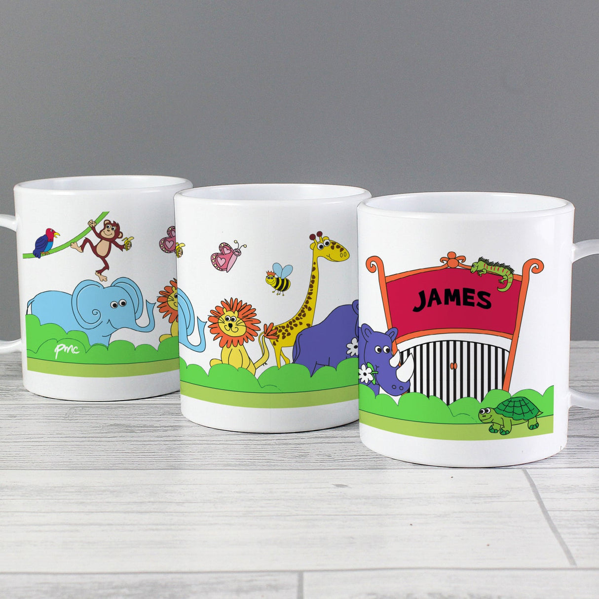 Personalised Zoo Plastic Mug: 1 - Plastic Mugs By Gift Moments