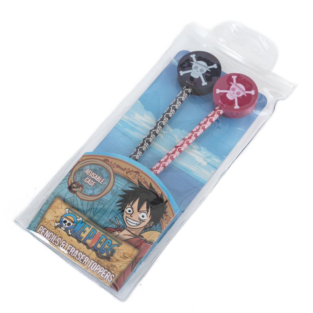 One Piece 2pk Pencil & Topper Set: 1 - Pens & Pencils By One Piece