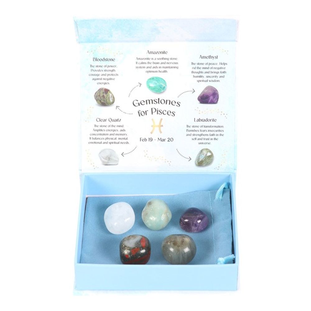 Pisces Crystal Tumblestone Set: 2 - By Gift Moments