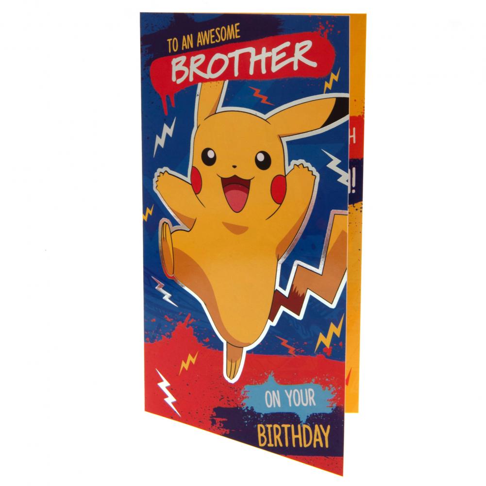 Pokemon Birthday Card Brother - Shop Greeting Cards At Gift Moments - 2