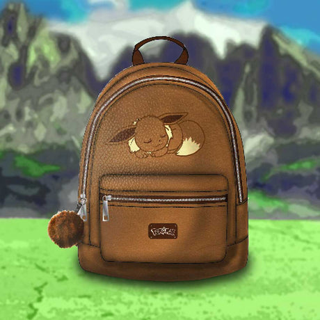 Pokémon Sleeping Eevee Backpack Brown: 1 - Bags By Pokemon