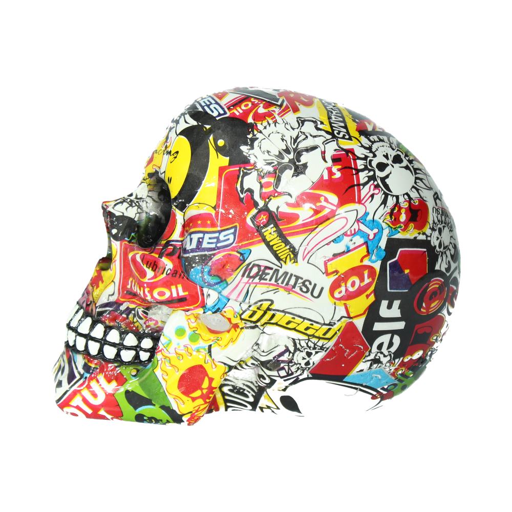 Pop Art Bright Logo Skull Ornament: 4 - Figurines Medium (15-29cm) By Gift Moments