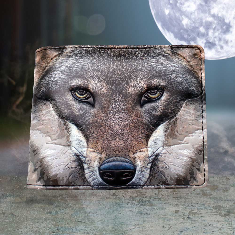 Portrait of a Wolf Embossed Wallet: 1 - Wallets By Gift Moments