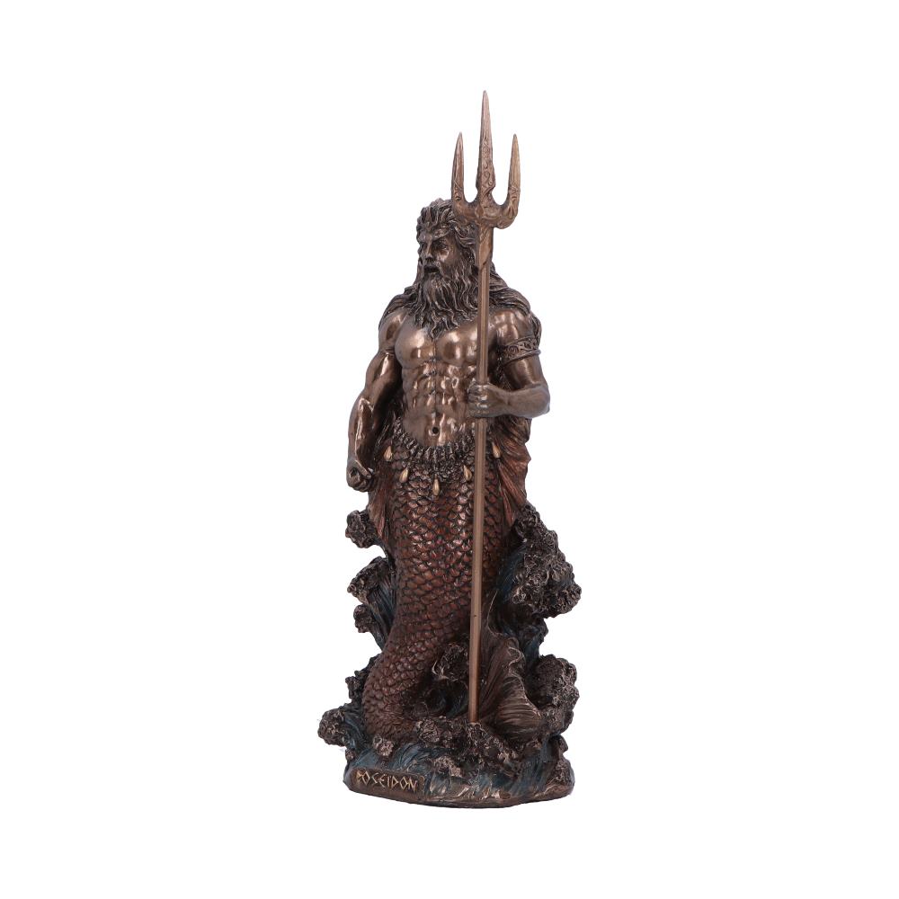 Poseidon God of the Sea Medium Bronze Figurine: 3 - Figures & Collectables By Gift Moments