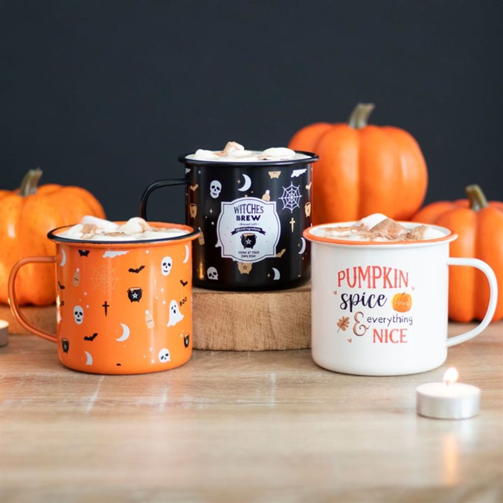 Pumpkin Spice Enamel Mug: 3 - Mugs By Gift Moments