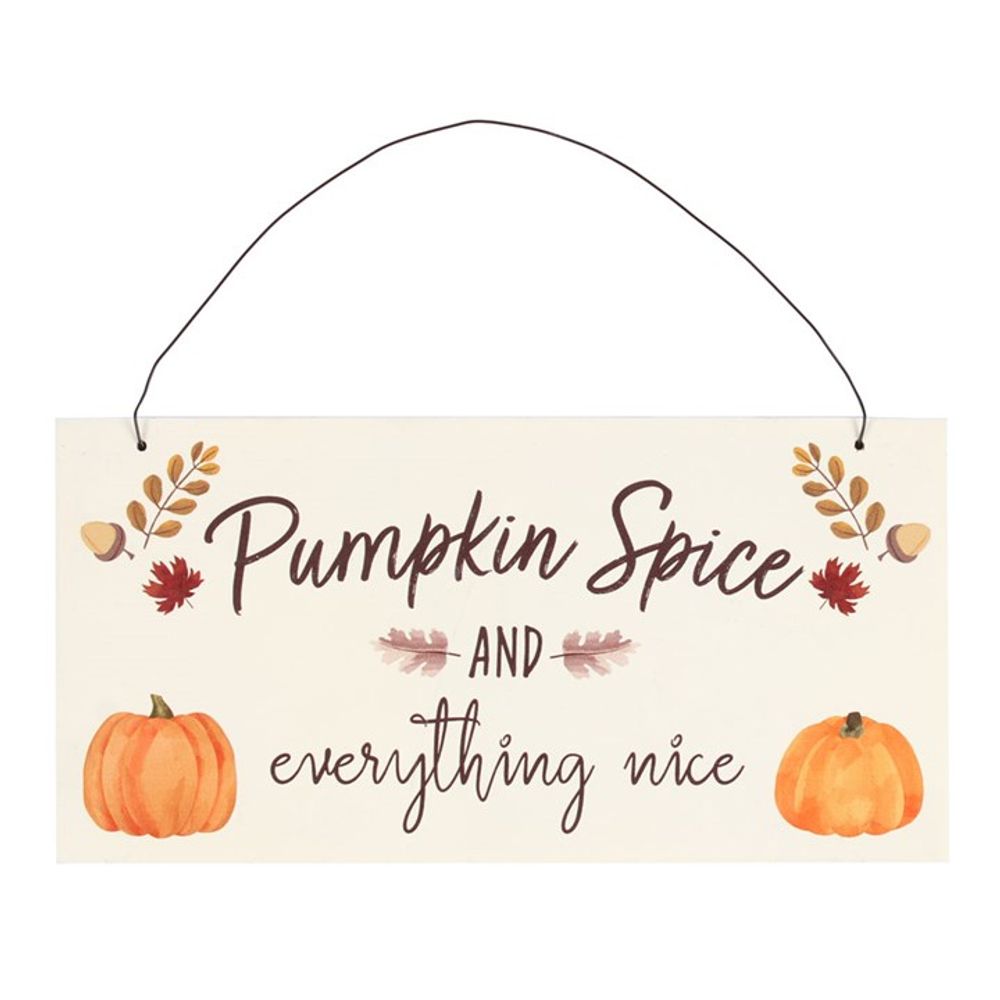 Pumpkin Spice Decorative Hanging Sign 20cm: 1 - Signs & Plaques By Gift Moments