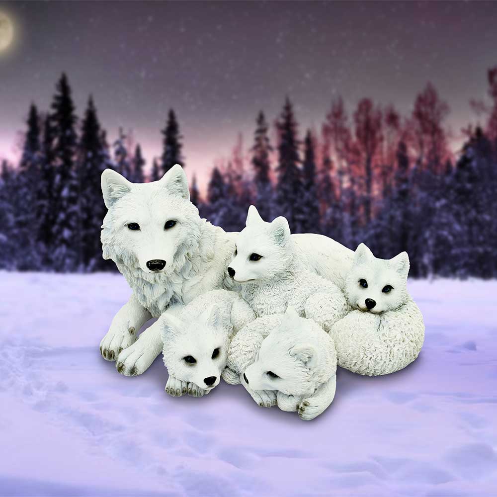 Pups Protection Mother Wolf and Cubs Figurine 20.5cm: 1 - Figures & Collectables By Gift Moments