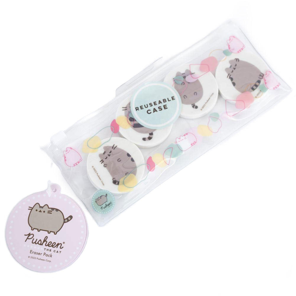 Pusheen 4pk Eraser Set: 3 - Pencil Cases & Sets By Pusheen