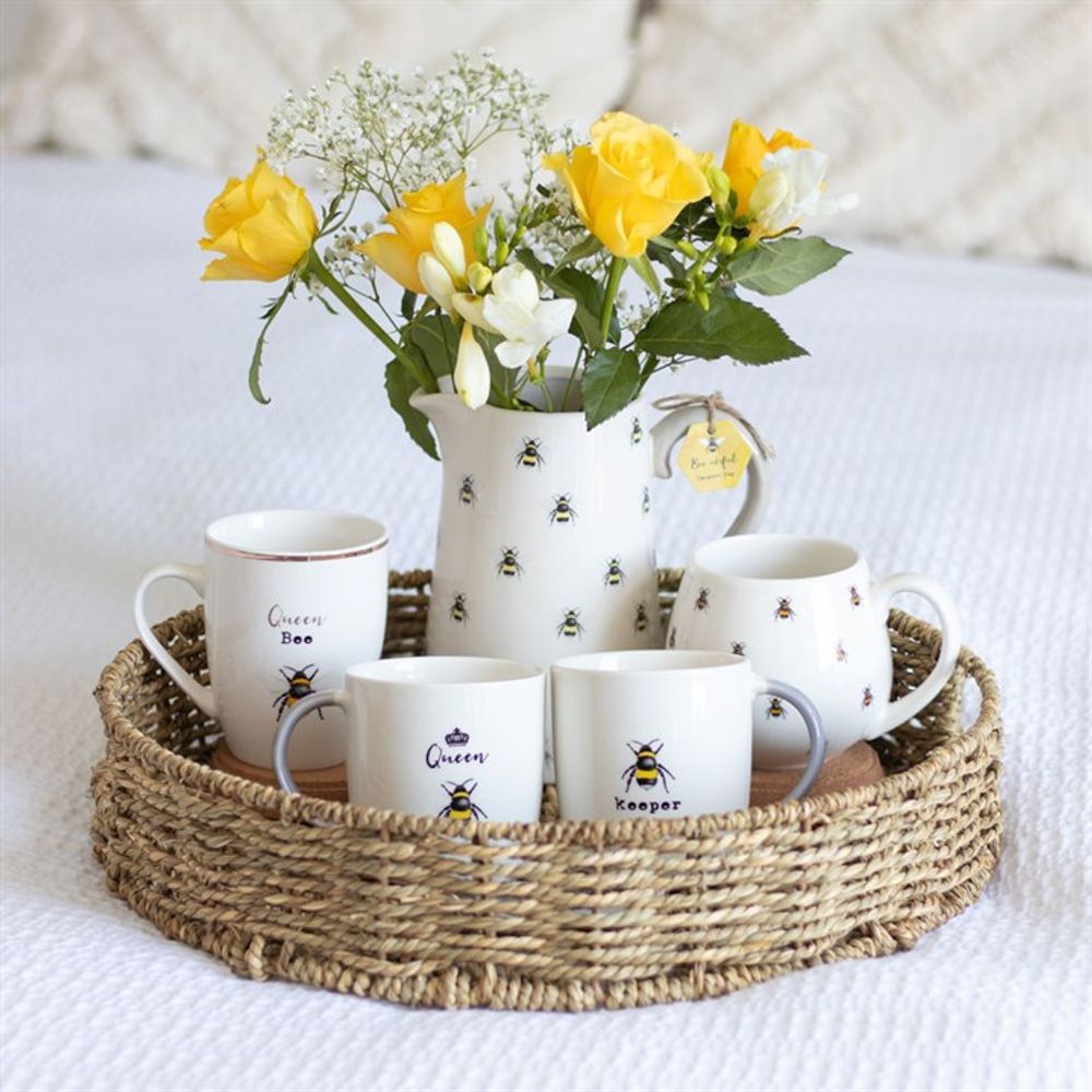 Queen Bee and Bee Keeper Mug Set: 4 - Mugs By Gift Moments