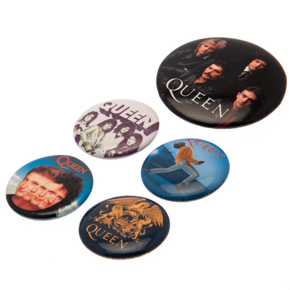 Queen Button Badge Set: 2 - Badges By Queen
