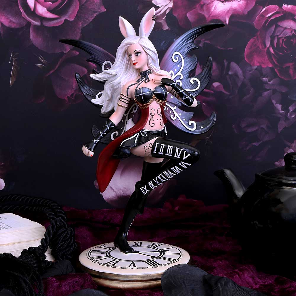 Rabbit and Clock 20cm - Wonderland Fairy: 1 - Figurines Medium (15-29cm) By NN Designs