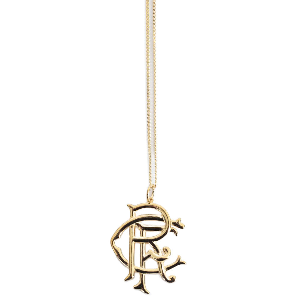 Rangers FC 18ct Gold Plated on Silver Pendant & Chain - Shop Necklaces At Gift Moments - 2