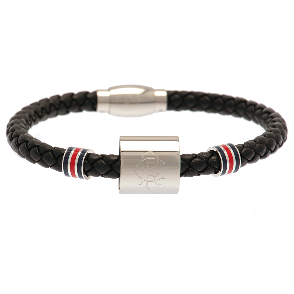 Rangers FC Colour Ring Leather Bracelet: 2 - Jewellery By Rangers