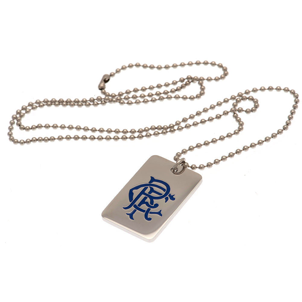 Rangers FC Enamel Crest Dog Tag & Chain - Shop Necklaces At Gift Moments - 2