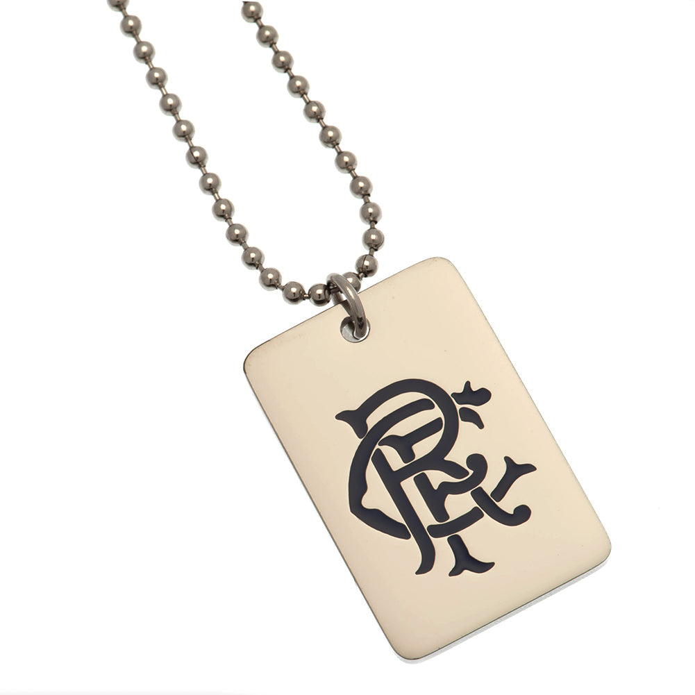 Rangers FC Enamel Crest Dog Tag & Chain - Shop Necklaces At Gift Moments - 3