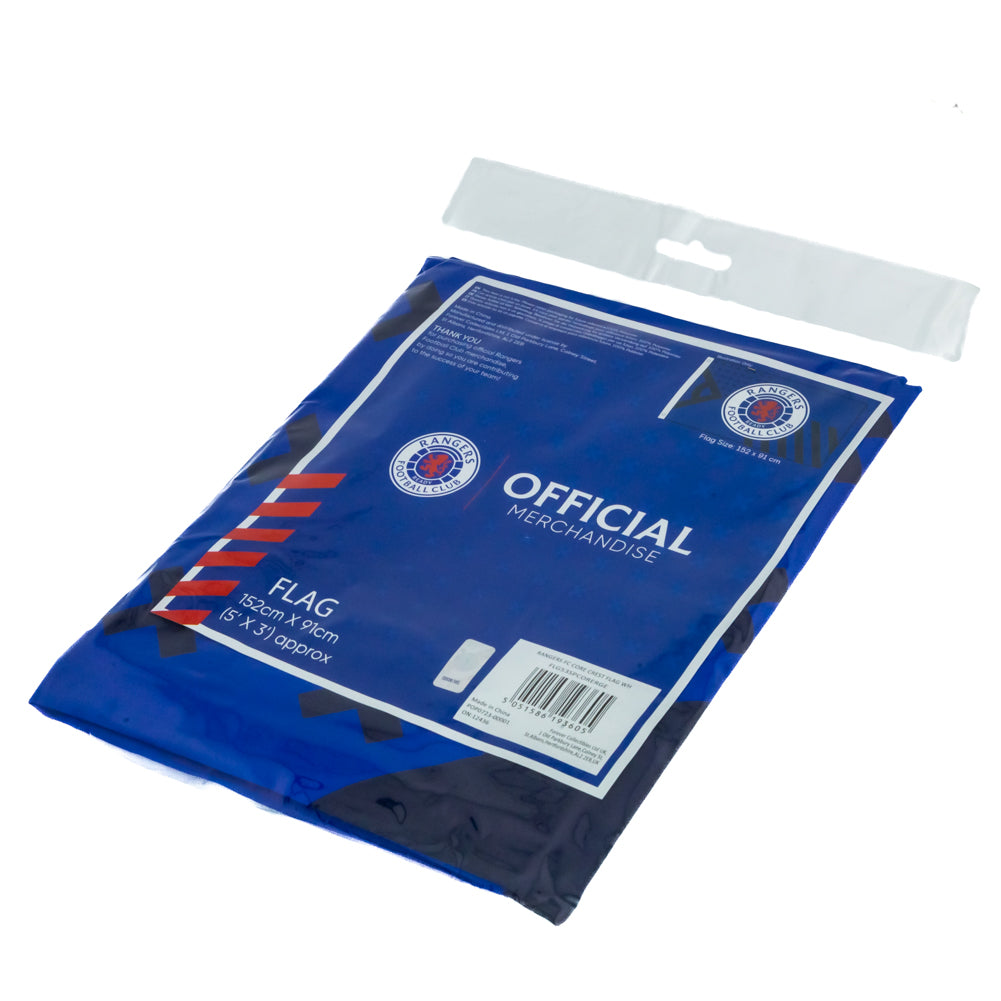 Rangers FC Core Crest Flag - Shop Flags & Banners At Gift Moments - 4