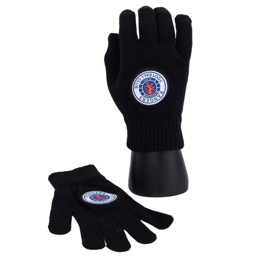 Rangers FC Knitted Gloves Junior - Shop Gloves At Gift Moments - 1