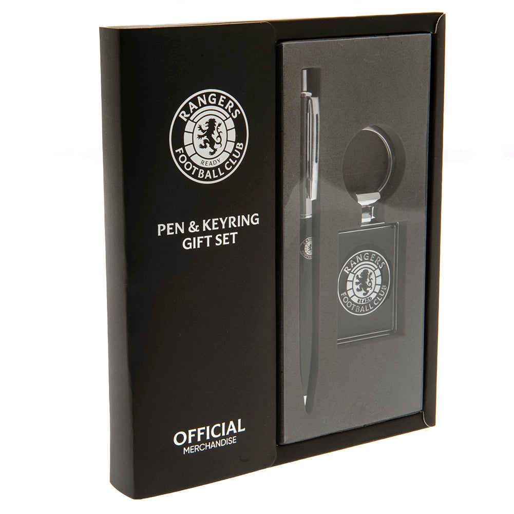 Rangers FC Pen & Keyring Set - Shop Keyrings At Gift Moments - 1